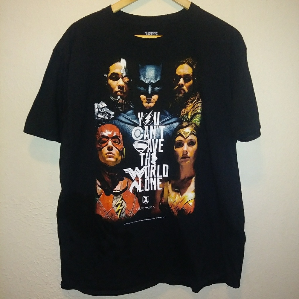 Justice League Black Tee Shirt